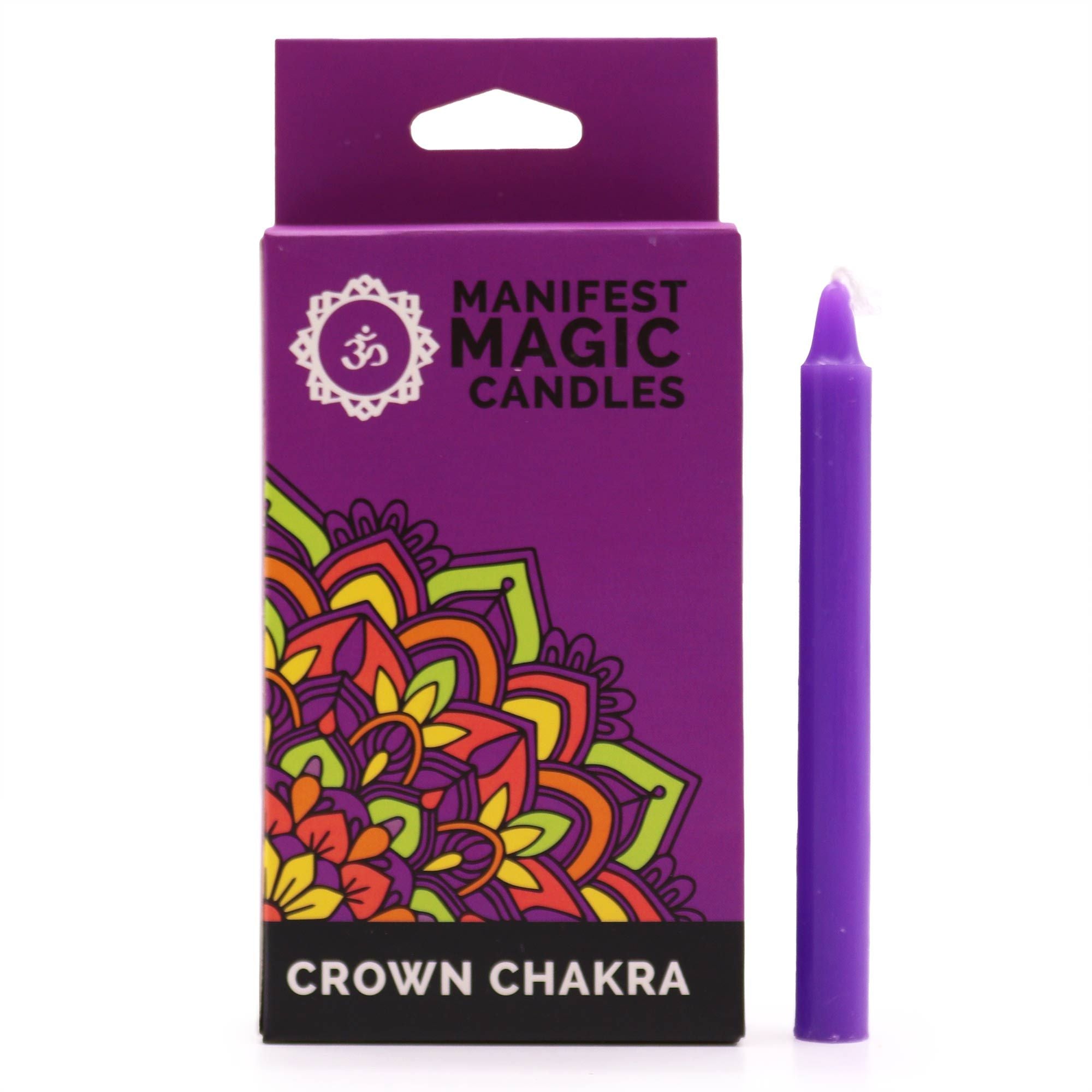 Manifest Magic Candles (pack of 12) - Violet - Crown Chakra