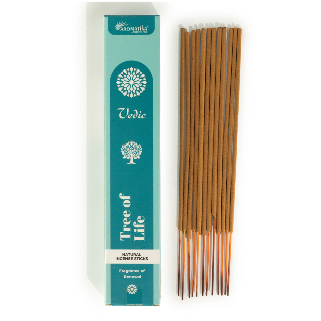 Aromatika Vedic Natural Incense Sticks Collection - Cherry Blossom, Herb Magic & Tree of Life