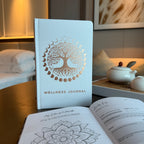 White Wellness Journal – Rose Gold Tree of Life, 120 Pages