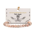 Pink Jasper Petite Power Bracelet – 17cm, 6mm Beads