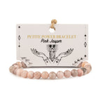 Pink Jasper Petite Power Bracelet – 17cm, 6mm Beads