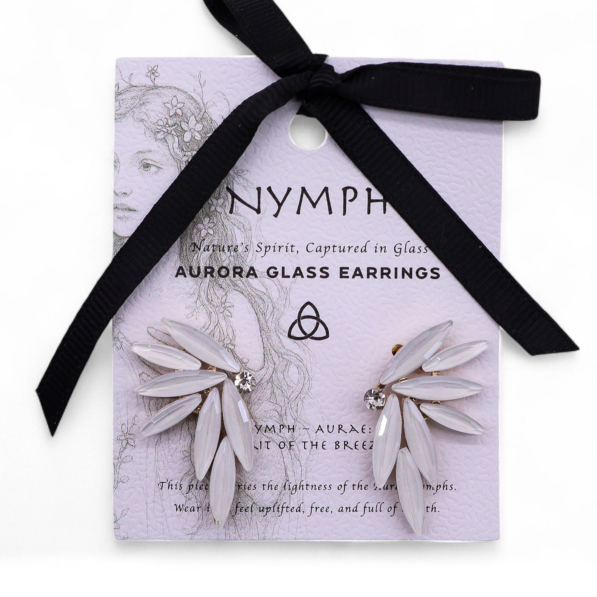Pearl - Vintage Glass - Fairies - Earrings