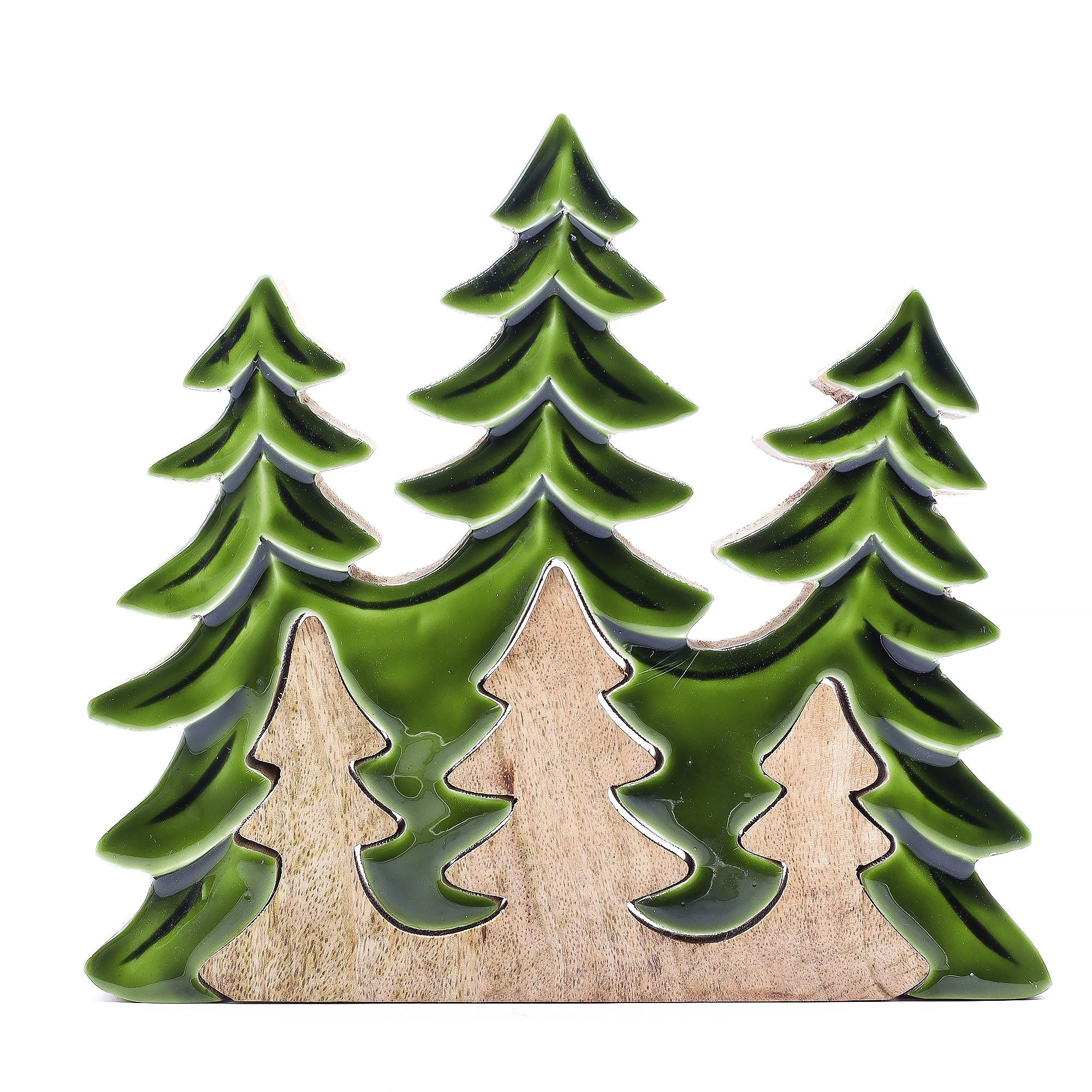 Lost in the Forrest - Three Trees 3D Wooden Decoration - 20x23cm AW-Dropship