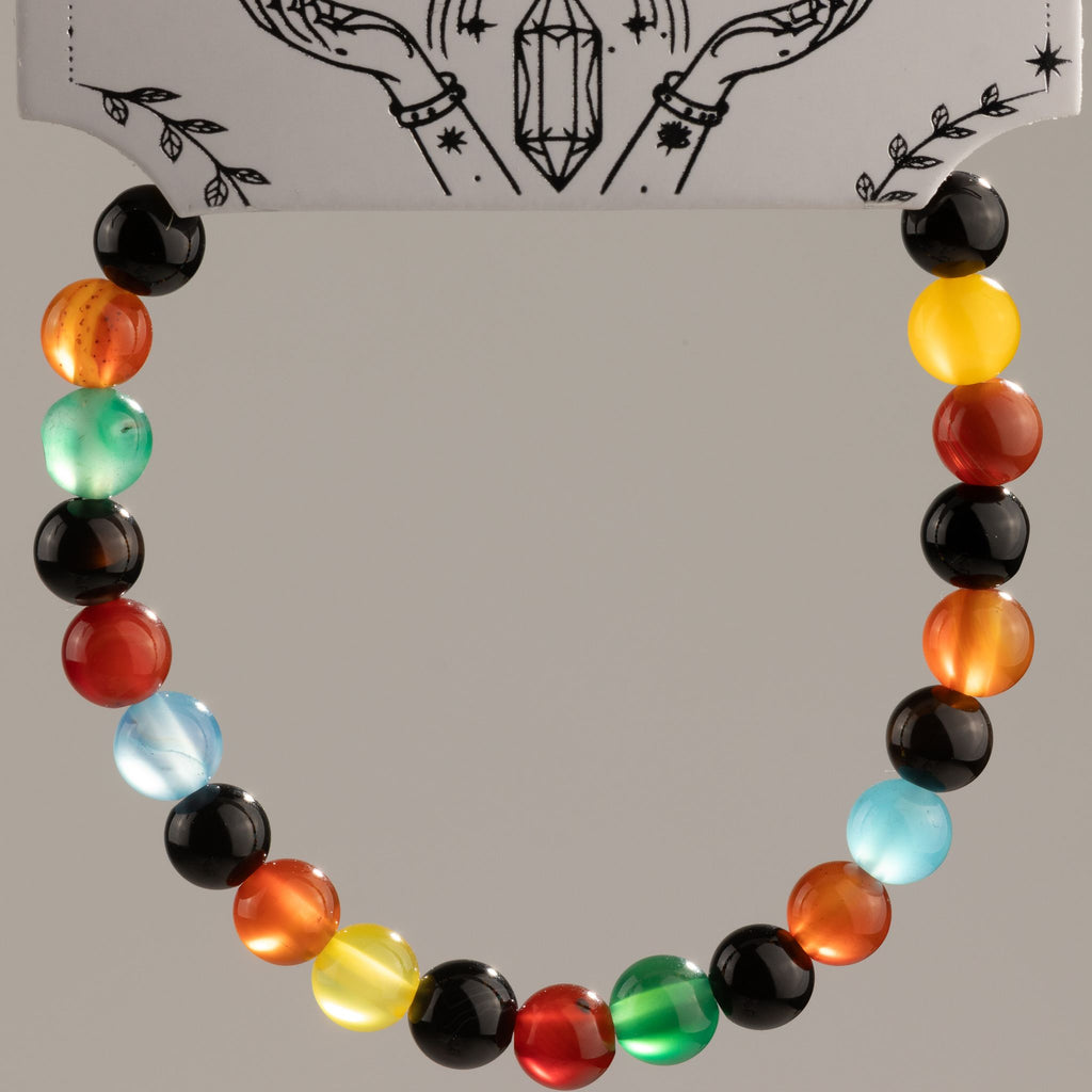 Rainbow Jade Petite Power Bracelet – 17cm, 6mm Beads