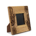 Small Mango Wood Picture Frame (for 10x10cm) 20x20x2cm - Hamsa - Black