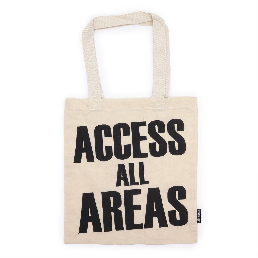 Iconic Basic Tote Bag - ACCESS ALL AREAS - Natural 4oz