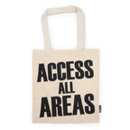 Iconic Basic Tote Bag - ACCESS ALL AREAS - Natural 4oz