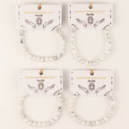 Howlite Petite Power Bracelet – 17cm, 6mm Beads
