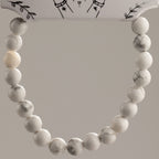 Howlite Petite Power Bracelet – 17cm, 6mm Beads