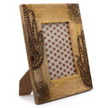 Large Mango Wood Picture Frame (for 13x18cm) 28x23x2cm - Hamsa - Black