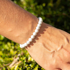 Howlite Petite Power Bracelet – 17cm, 6mm Beads