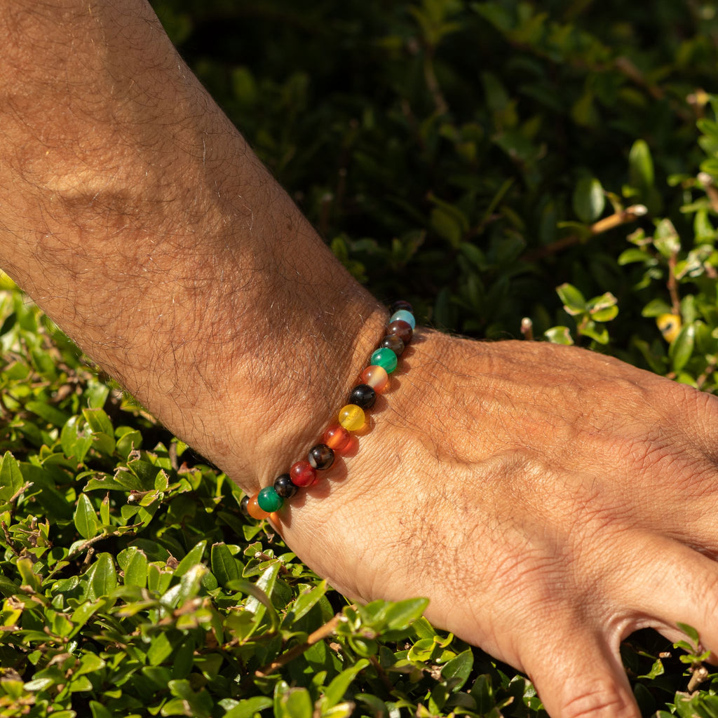 Rainbow Jade Petite Power Bracelet – 17cm, 6mm Beads