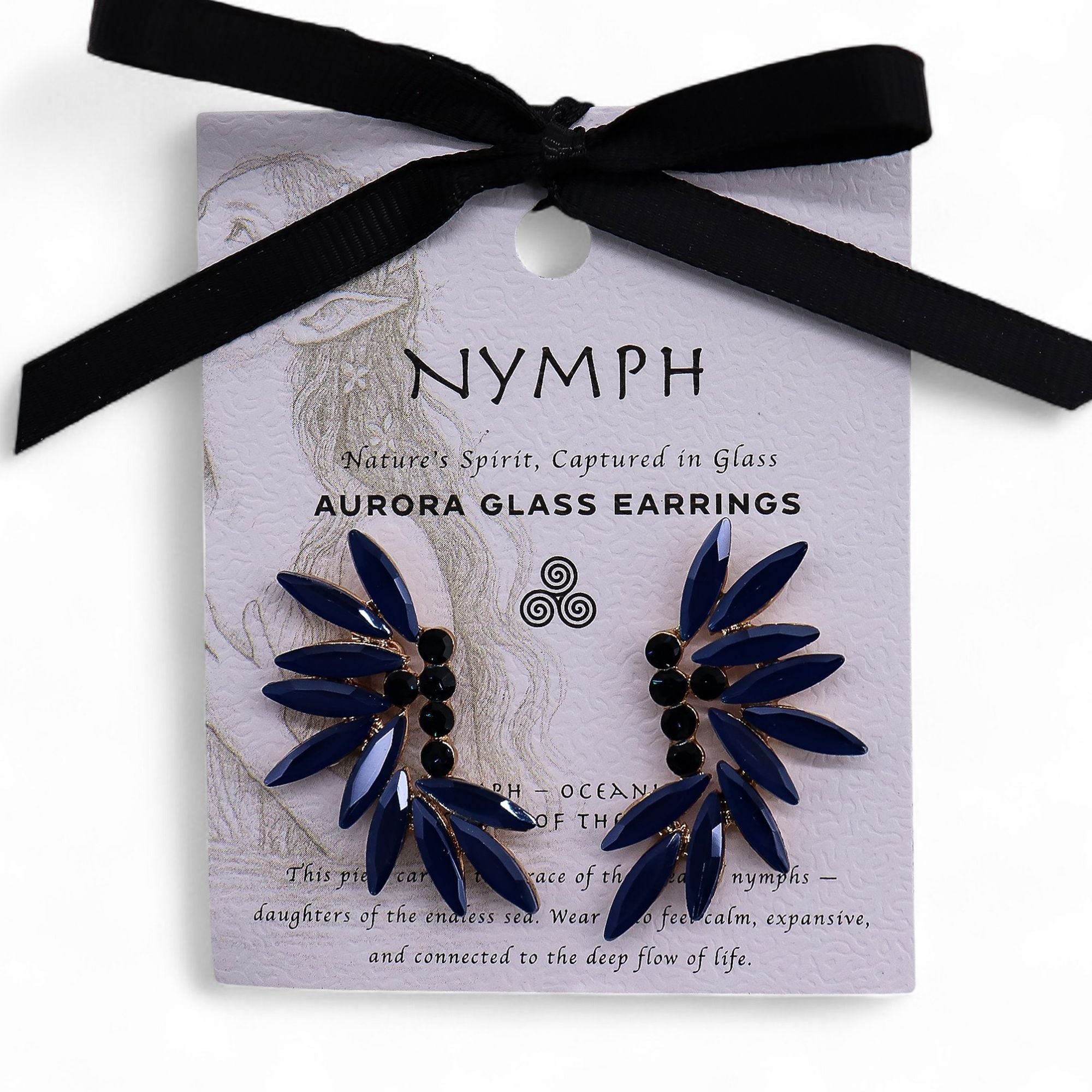 Royal Blue - Vintage Glass - Fairies - Earrings