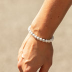 Howlite Petite Power Bracelet – 17cm, 6mm Beads