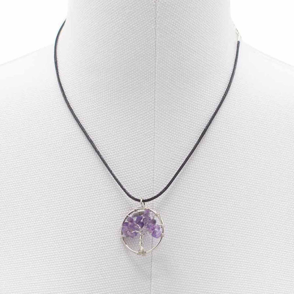 Tree of Life Pendant - Amethyst