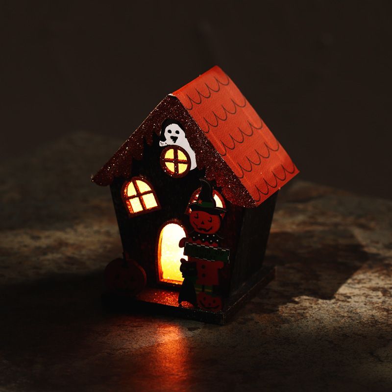 Trick or Treat Pumpkin House Halloween LED Decoration