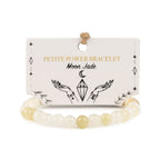 Moon Jade Petite Power Bracelet – 17cm, 6mm Beads