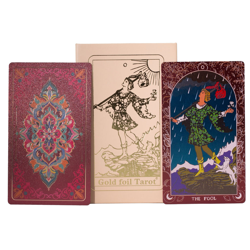 Pink Box Ruby Foil Tarot Card Gift Box Set with booklet