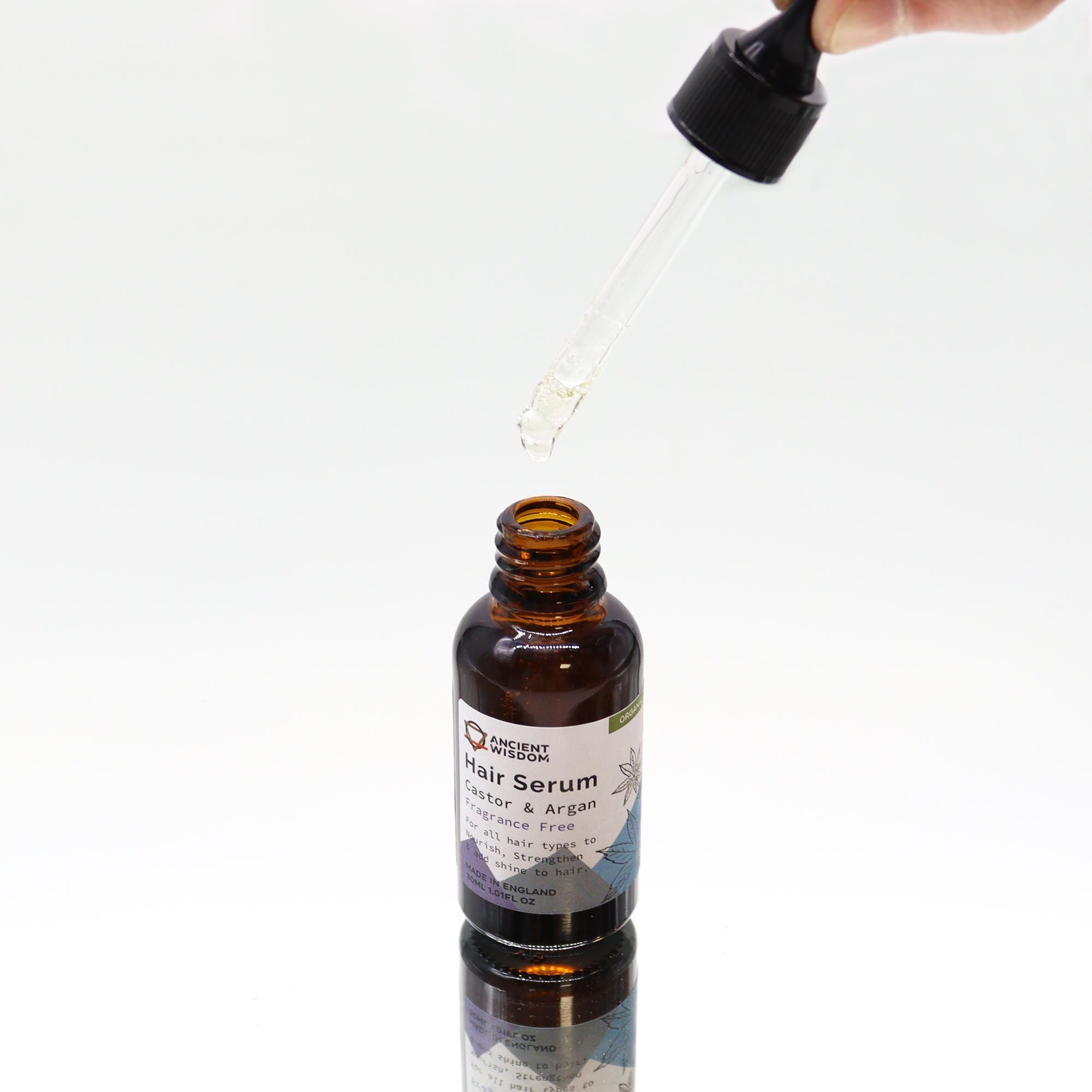 Nourish & Shine: Organic Hair Serum 30ml - Unfragranced