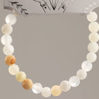 Moon Jade Petite Power Bracelet – 17cm, 6mm Beads