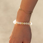 Moon Jade Petite Power Bracelet – 17cm, 6mm Beads