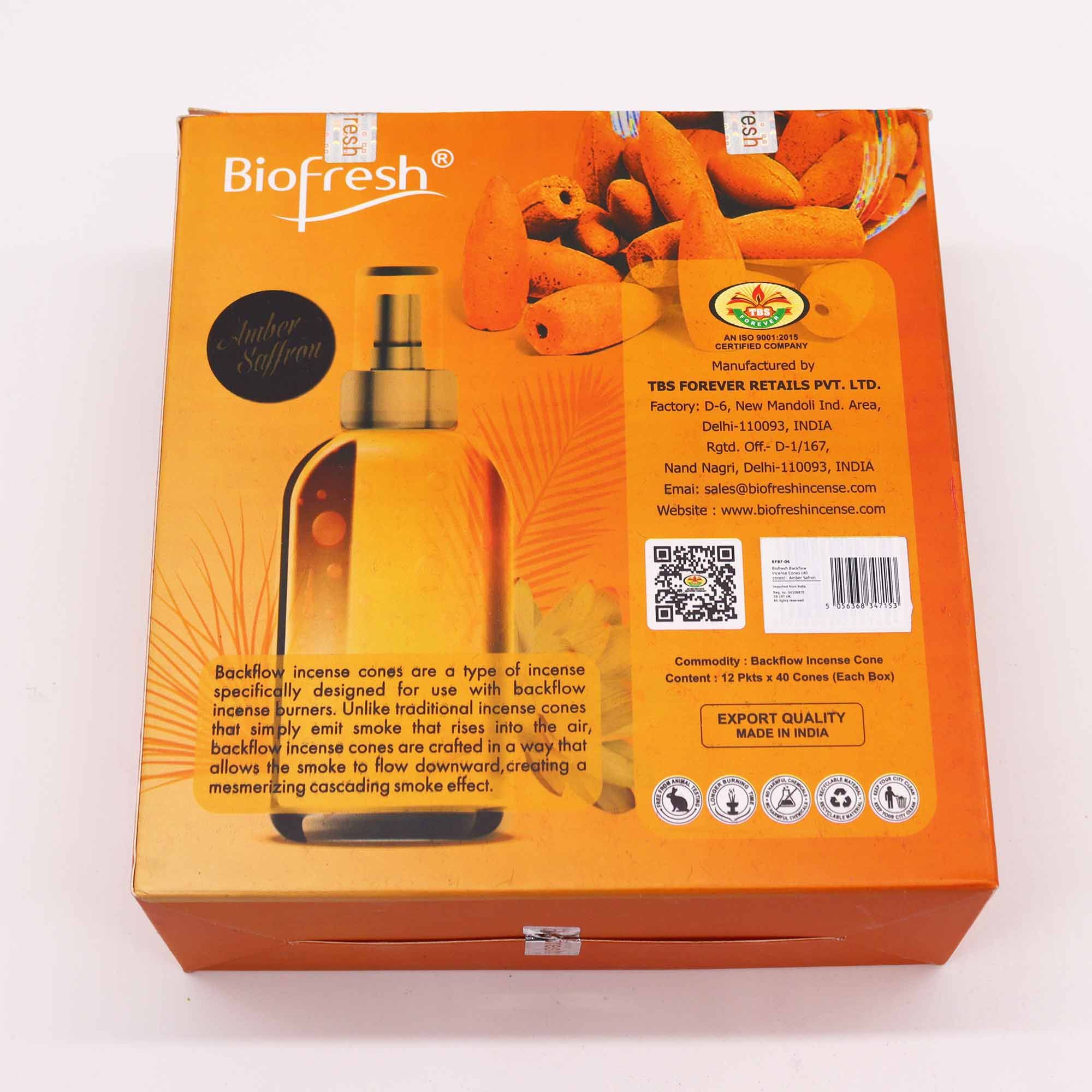 Biofresh Serenity Backflow Incense Burner & Cones Gift Set