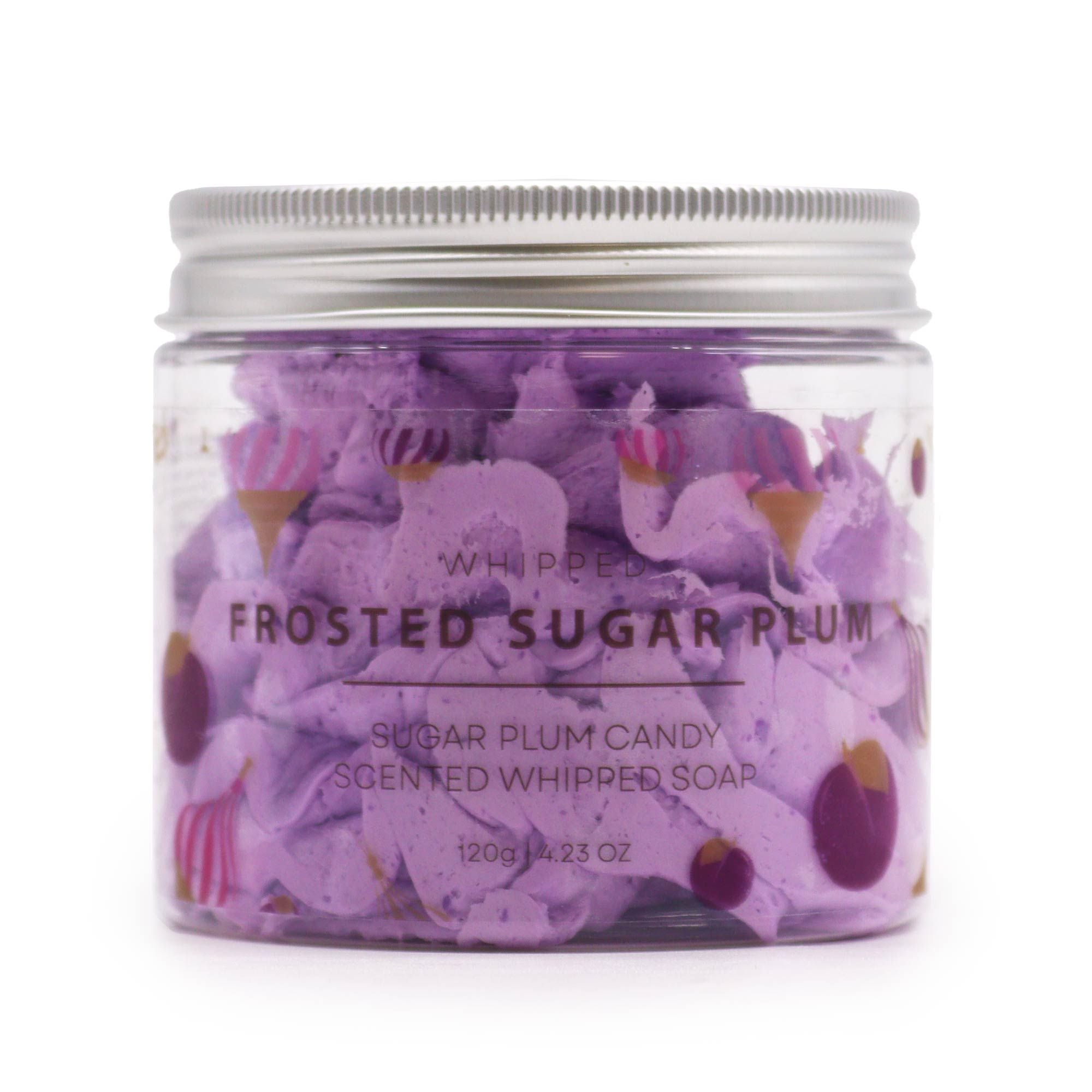 Frosted Sugar Plum Whipped Soap 120g AW-Dropship