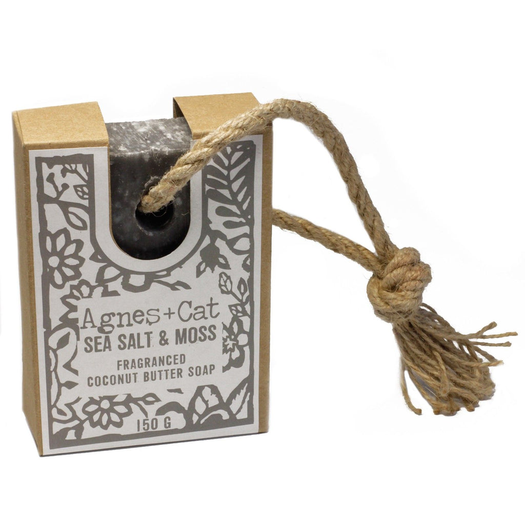 Agnes + Cat Soap On A Rope - Sea Salt And Moss
