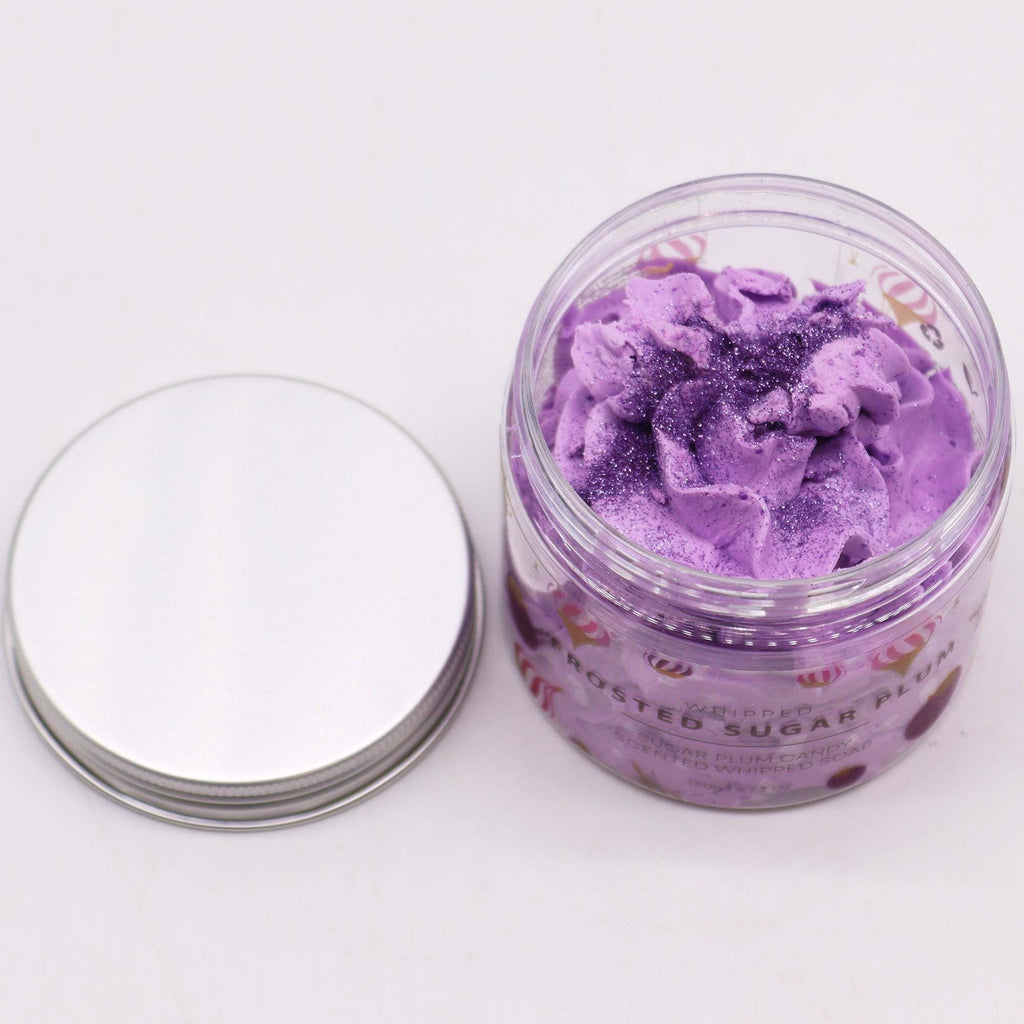Frosted Sugar Plum Whipped Soap 120g AW-Dropship
