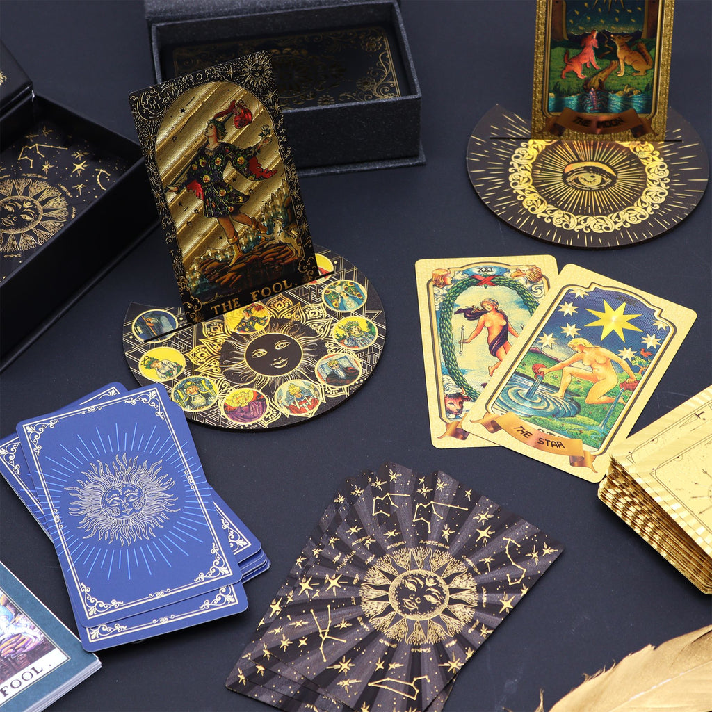 Pink Box Ruby Foil Tarot Card Gift Box Set with booklet