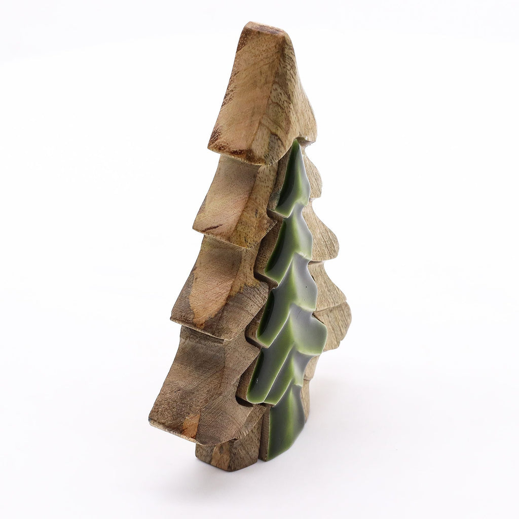 Lost in the Forrest - Small Tree in a Tree Wooden Decoration - 15x10cm AW-Dropship