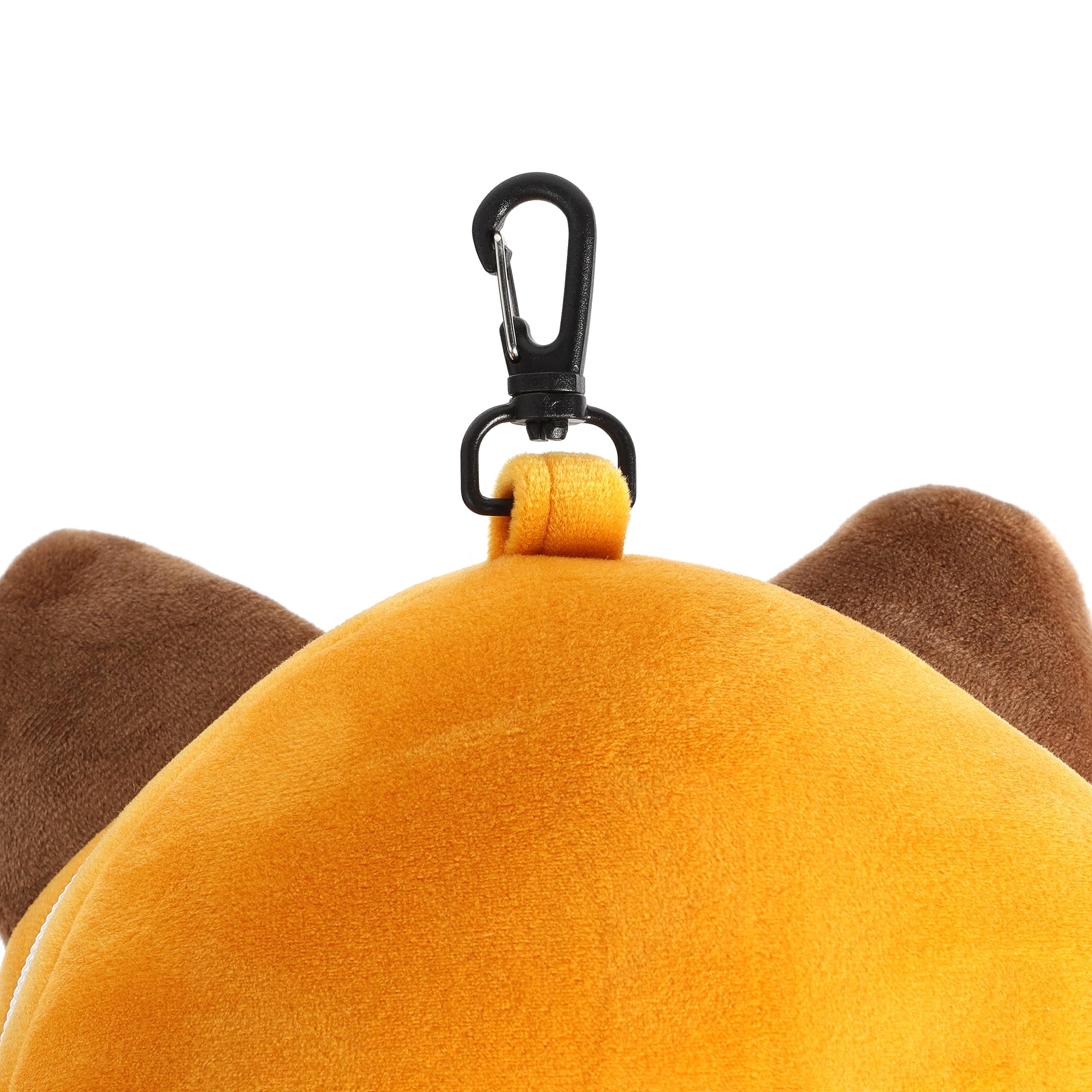 Relaxeazzz Adoramals Finnick The Fox Round Plush Travel Pillow & Eye Mask Relaxeazzz