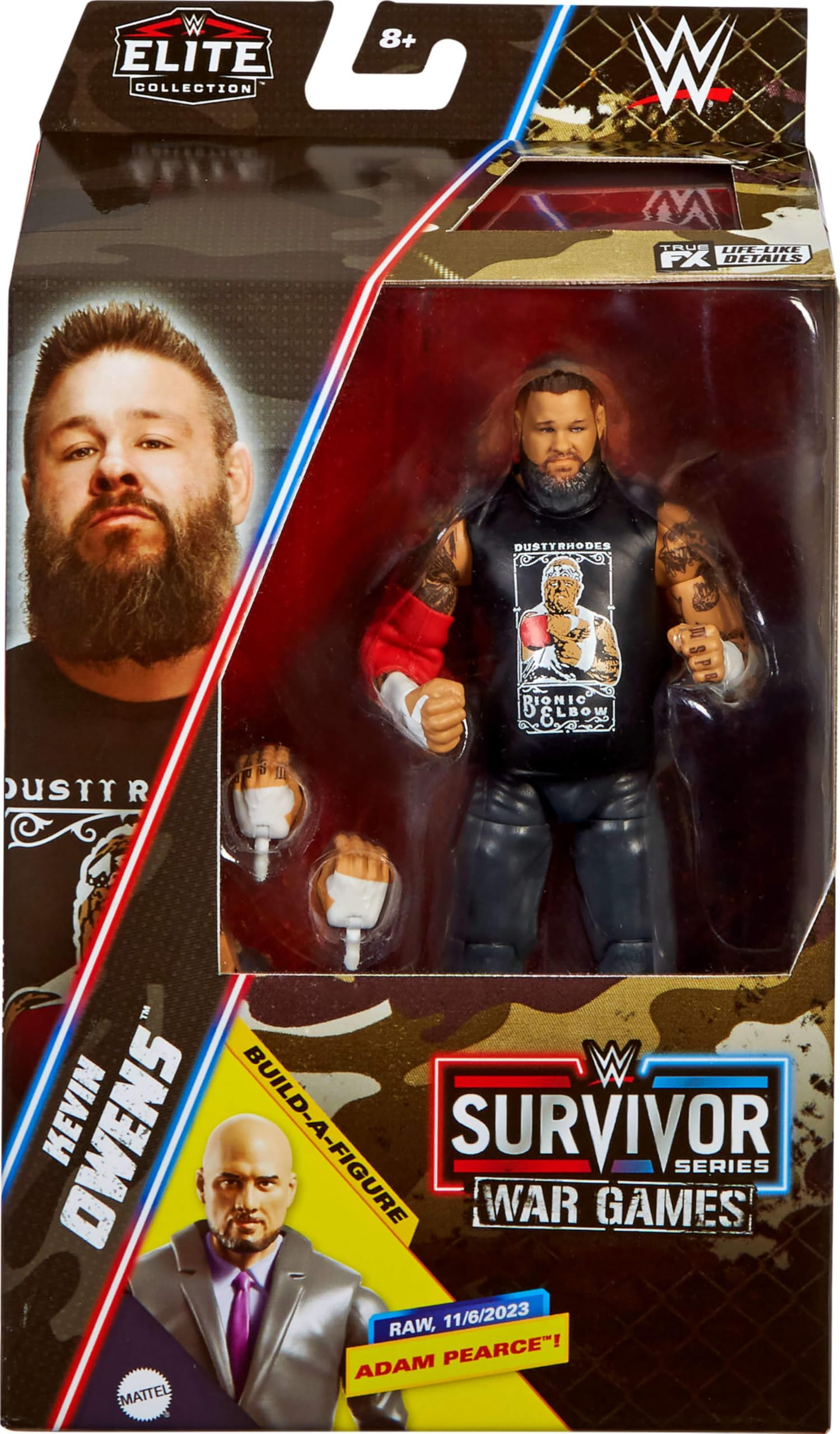 Mattel WWE Elite Collection Kevin Owens Action Figure & Accessories Mattel