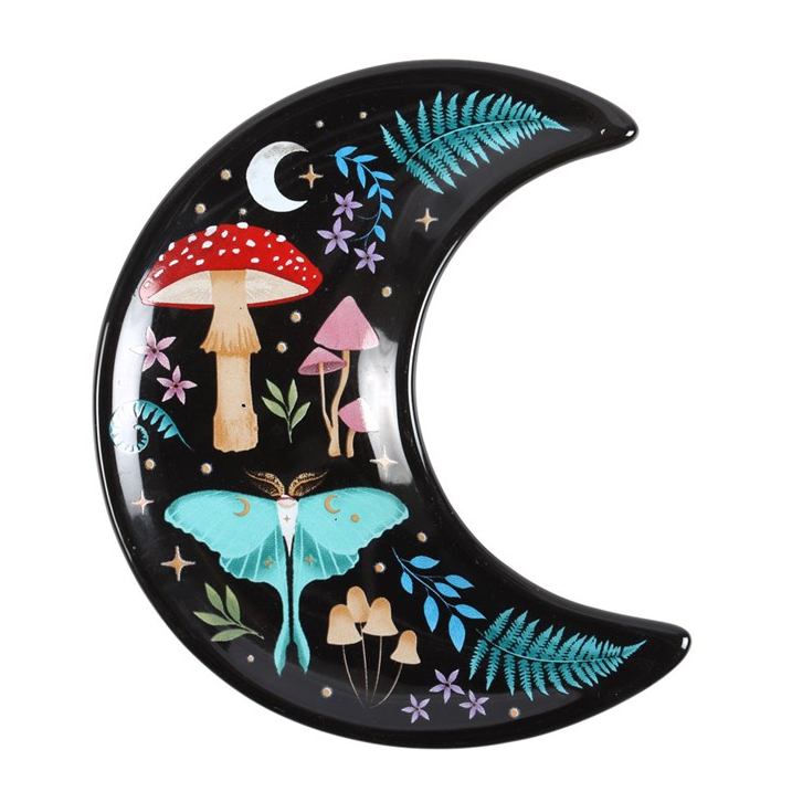 Dark Forest Crescent Moon Trinket Dish