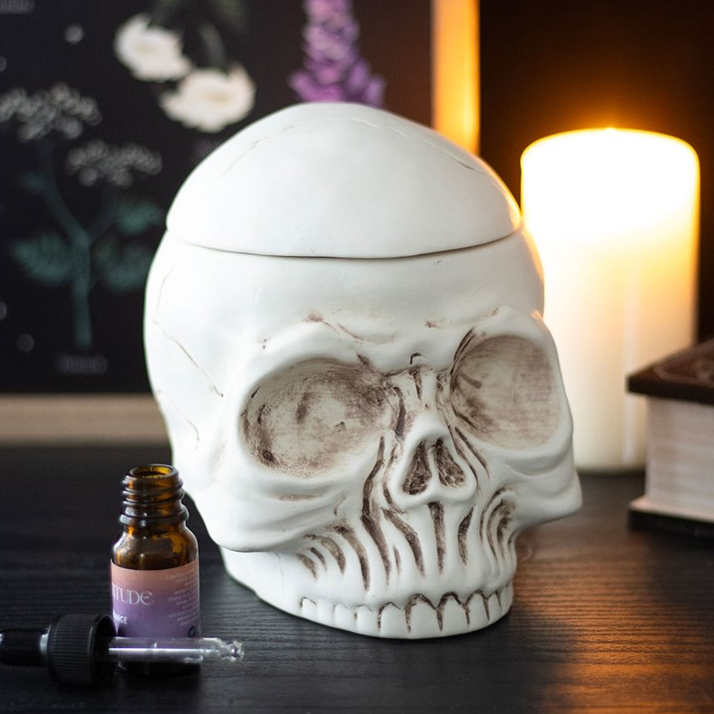Weathered Skull Oil Burner and Wax Warmer
