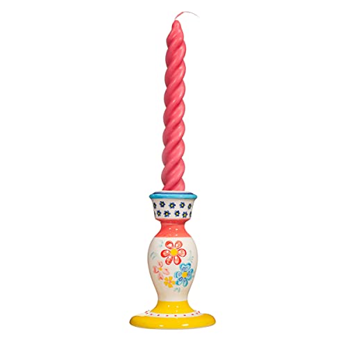 Sass & Belle Folk Floral Candlestick Holder Sass & Belle