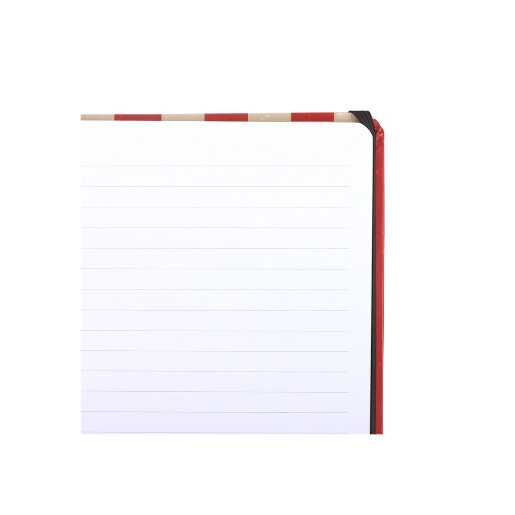 Red Circus Stripe A5 Notebook