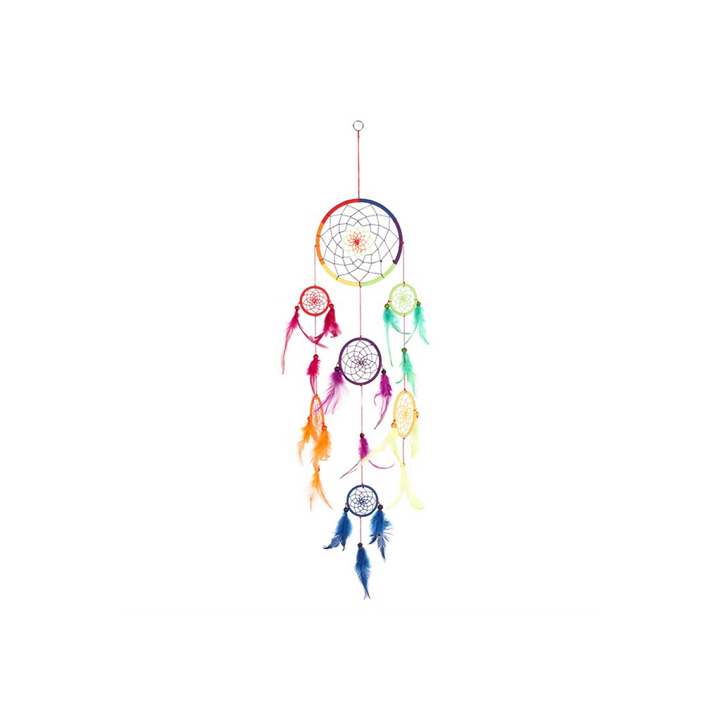 Multi Rainbow Dreamcatcher 90cm