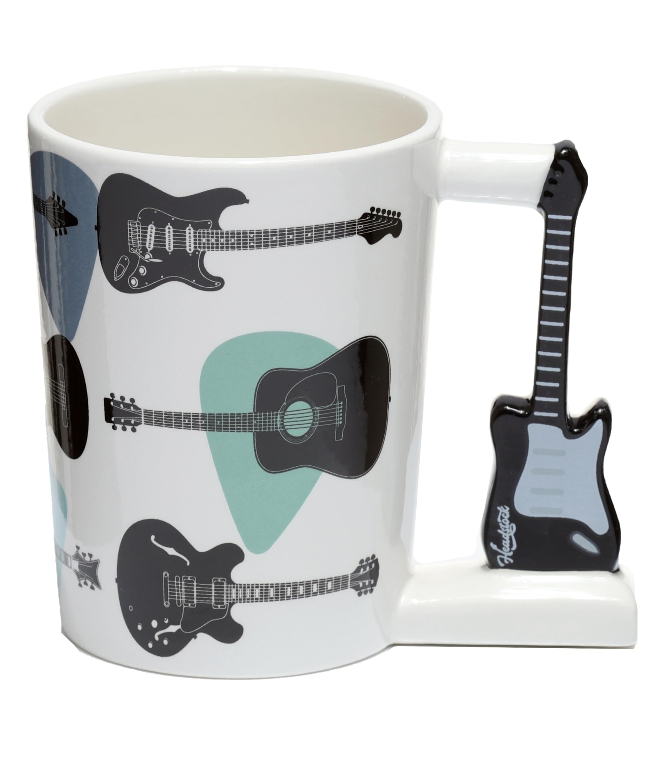 Puckator Headstock Guitar Ceramic Shaped Handle Mug Puckator