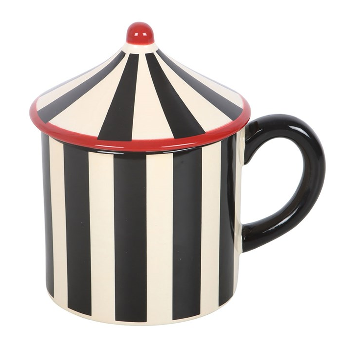 Black Striped Circus Tent Mug