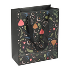Midnight Bloom Black Floral Paper Gift Bag – Medium