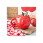 Apple Shaped Lidded Mug