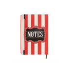 Red Circus Stripe A5 Notebook