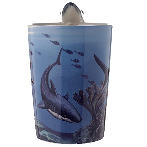 Puckator Lisa Parker Shark Ceramic Shaped Handle Mug Puckator