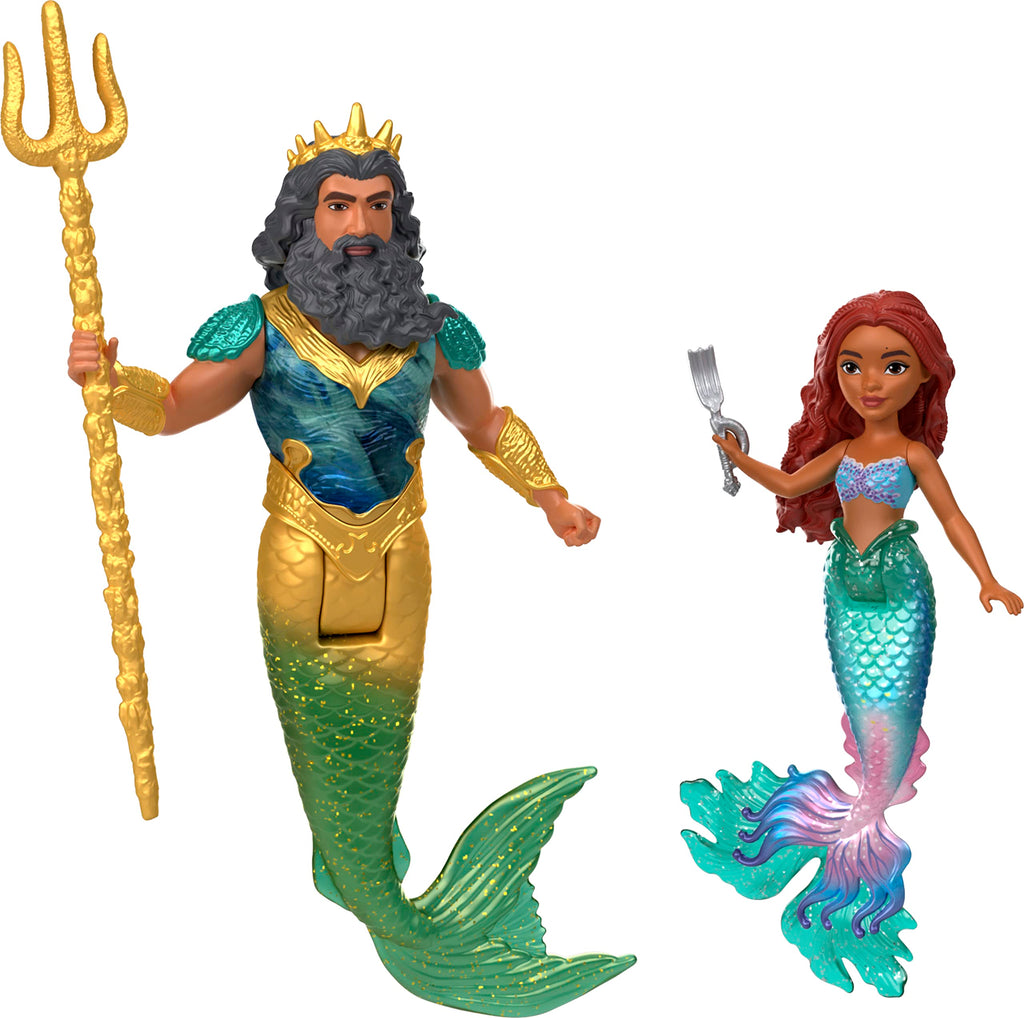 Mattel Disney The Little Mermaid Ariel's Adventures Story Set with 4 Small Dolls and Accessories Mattel