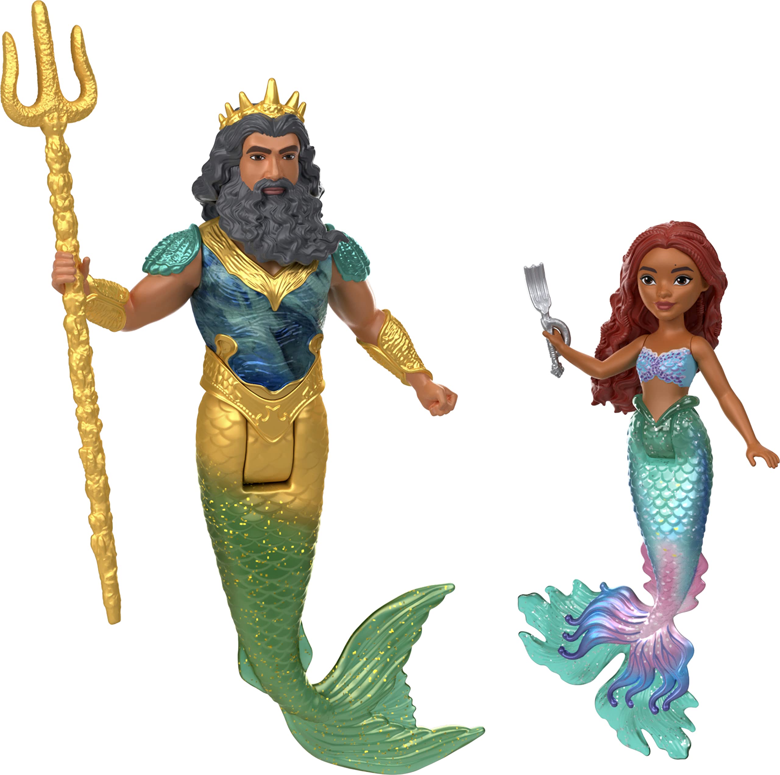 Mattel Disney The Little Mermaid Ariel's Adventures Story Set with 4 Small Dolls and Accessories Mattel