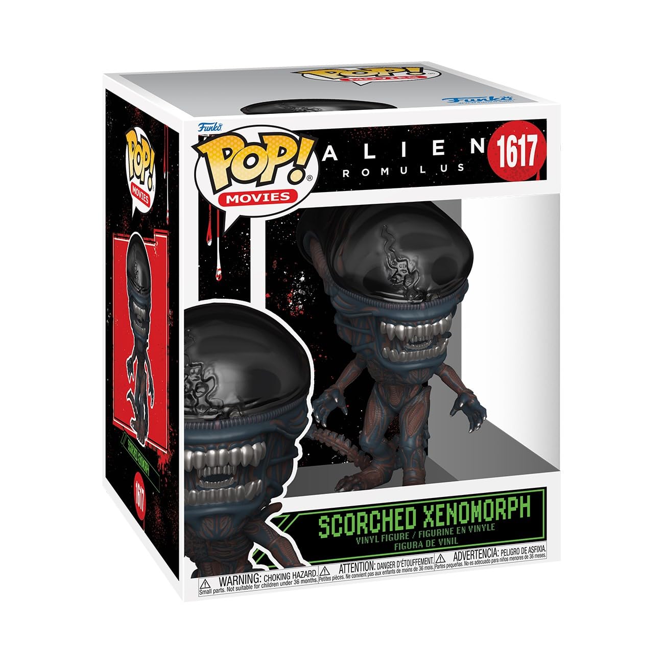 Funko Pop! Alien Romulus- Scorched Xenomorph #1617 White Wabbit Retail