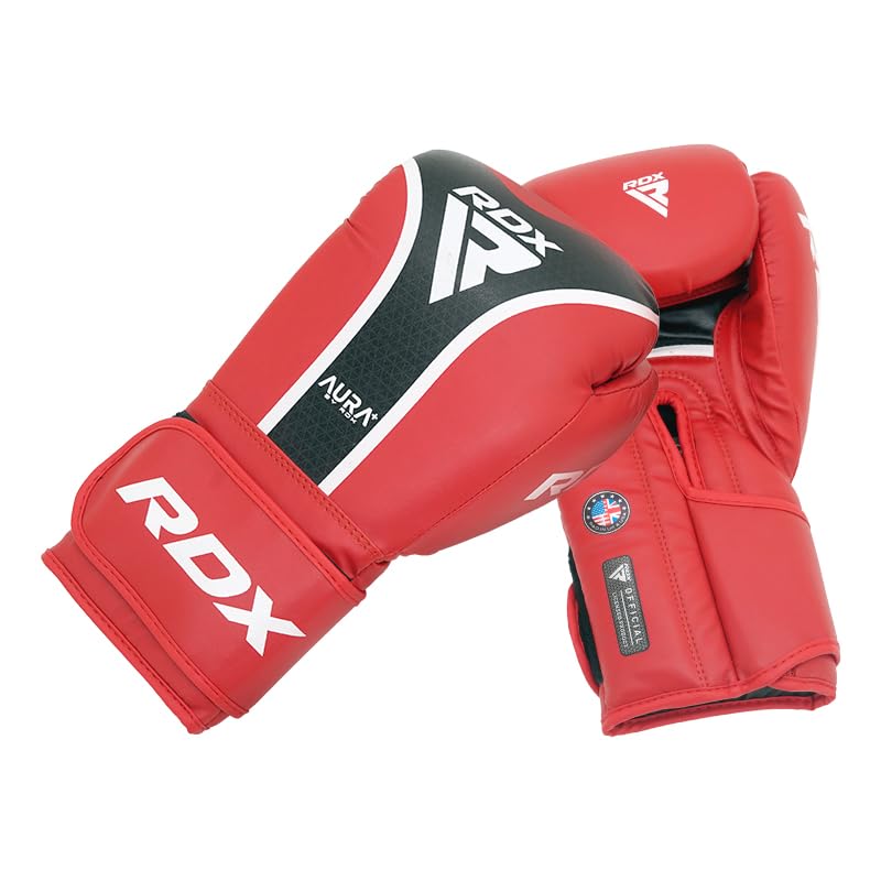 RDX Aura Plus T-17 Boxing Gloves Red, Blue, Gold RDX