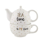 Sass & Belle Gold Tea Time Is Me Time Tea for One Sass & Belle