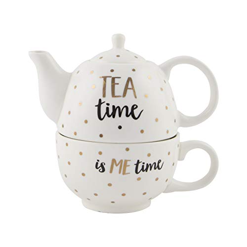 Sass & Belle Gold Tea Time Is Me Time Tea for One Sass & Belle